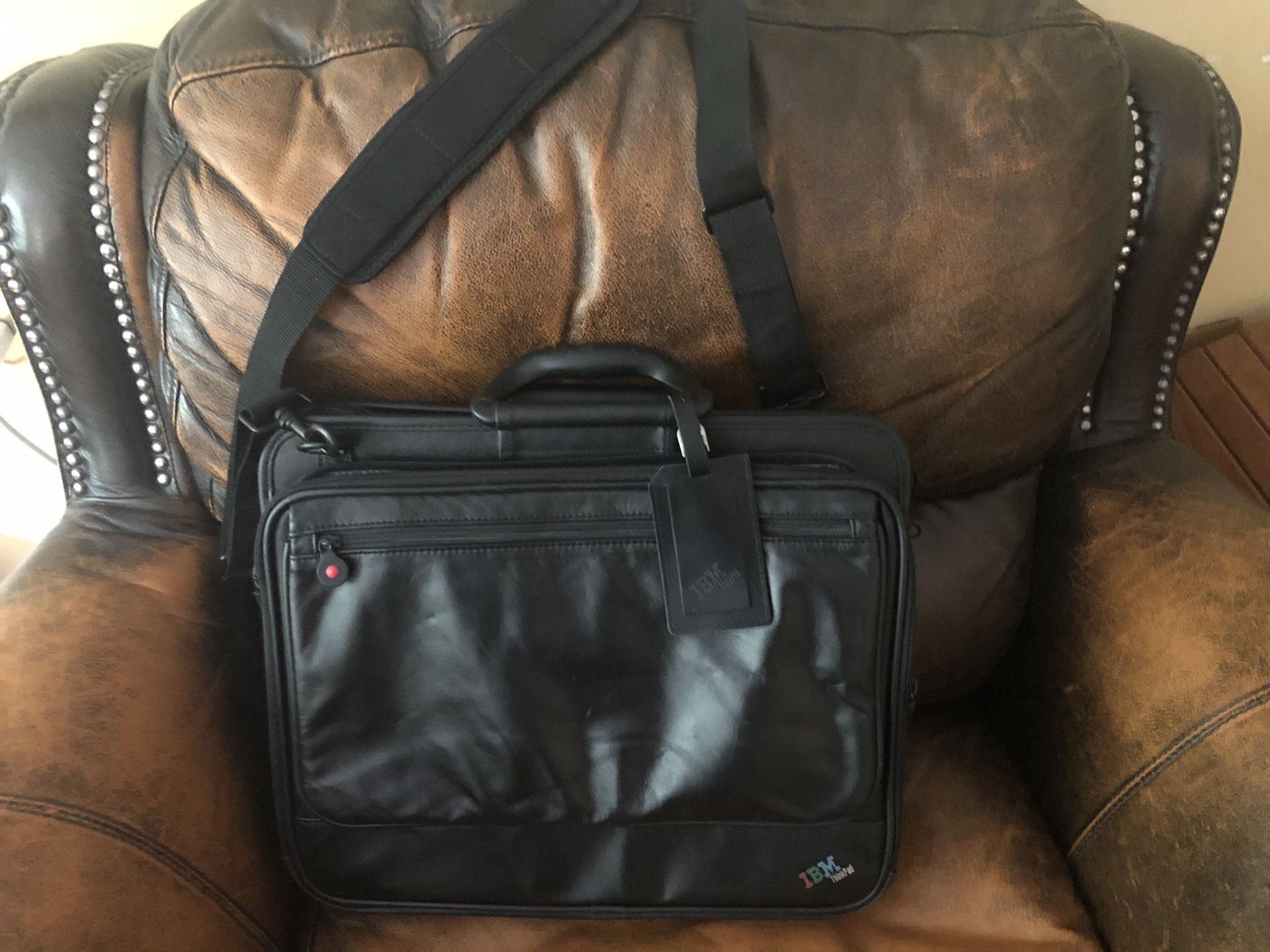 Lenovo IBM leather laptop bag