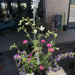 Vinyl Flower Vases