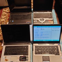 Lot Of 4 As Is Laptops Read Description!!!