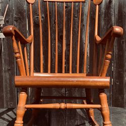 50s Wooden Rocking Chair 
