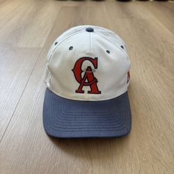 Vintage California Angels White/Navy SnapBack Hat Cap
