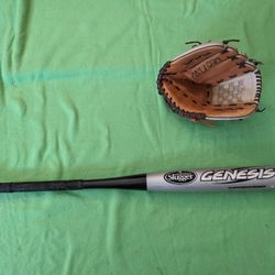 Louisville Bat and Glove