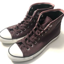 Converse Hi Top Canvas Two Fld Shoes Burgundy