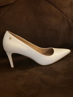 Calvin Klein White Heels