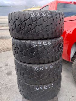 Tires used 33x12.50R20 $250 set of four install mount and balance