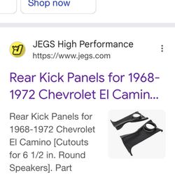 El Camino Rear Speaker Panels 