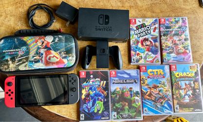 Nintendo Switch 1 With Games