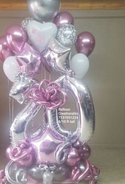 Giant balloon bouquet