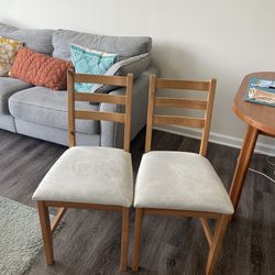Set Of 2 IKEA Lerhamn Dining Chairs