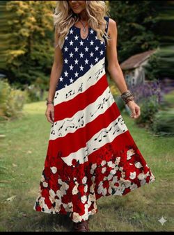 American Flag Maxi Dress, Patrio.