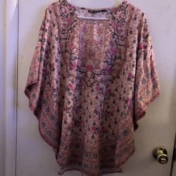 Tolani Collection Pink Women Caftan Tunic Sz M