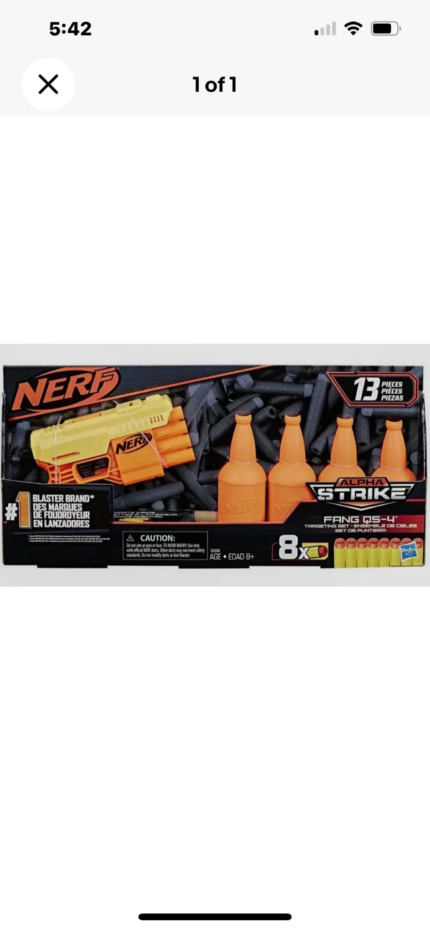 New Nerf Alpha Strike Targeting 8X Set Guns 8+