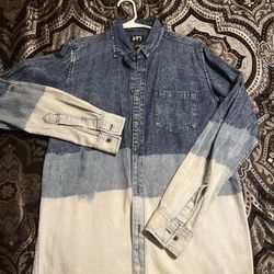 Denim button down