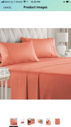 Cal king Size Sheet Set - 6 Piece Set