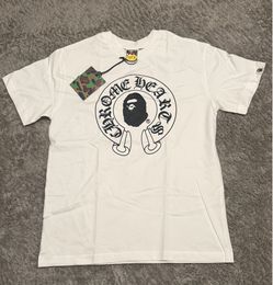 Bape x chrome heart tee
