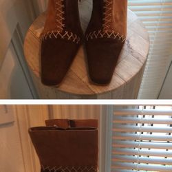 Faux Suede ankle boots sz 6.5