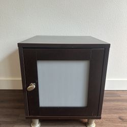Moving In 2 Weeks Need To Sell-Short, Brown Wooden Side Table 