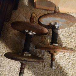 Barbell weights 40 pds total