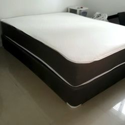 NEW QUEEN-SIZE MATTRESS AND BOX SPRING - 2PC