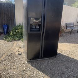 Black Double Door Refrigerator- Whirlpool