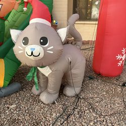 Christmas Inflatable Cuddly Kitten
