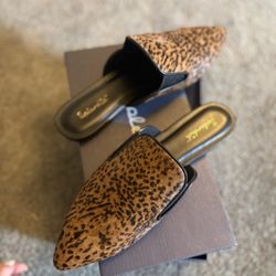Liza Leopard Mule