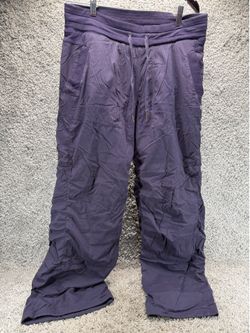 Lululemon Dance Studio Jogger Pants Women’s Size 8 Purple Lined Drawstring