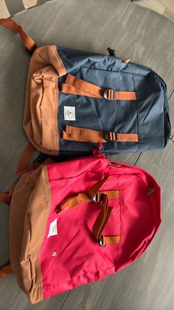 Everest Two-Tone Canvas Backpacks Set of 2