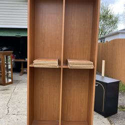 Wood Book Shelf | Shelving Unit | 85in H x 37.5in W x 12.5in D