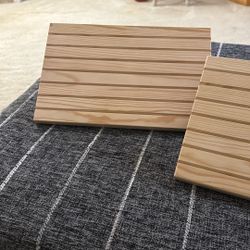 Two Wooden Jewelry Displays Perfect For Earrings