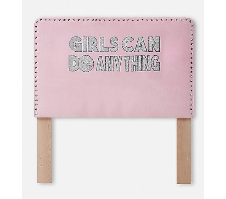New Girl Justice Twin or Full Headboard ~ Goes with metal frame not included - Girls Designer Bed / Bedroom / Home Decor