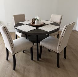 5 Piece Dining Table Set, BASICALLY NEW, ONLY $250.00