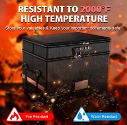 Fireproof Waterproof Document Safe Box