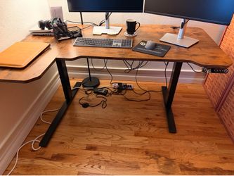 59“ Modernchamp L-Shaped Electric Standing Desk Height Adjustable Lifting Table