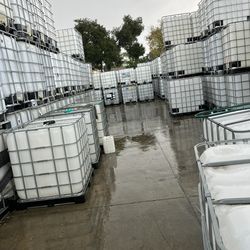 IBC Tanks. 330 Gallons 275 Gallons Used Once Food Grade Metal Caged