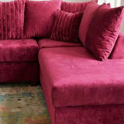 pink sectional new