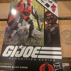 GI JOE CLASSIFIED CRIMSON ALLEY VIPER 