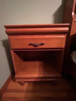 Oak side table