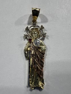 10KYG SAN JUDAS PENDANT 2.9GRAMS