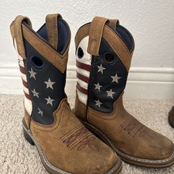 Smoky Mountain Boots Kids USA Flag Cowboy Boots Size 11R