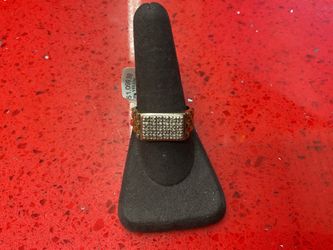 14KT cz pave style ring 45070-1