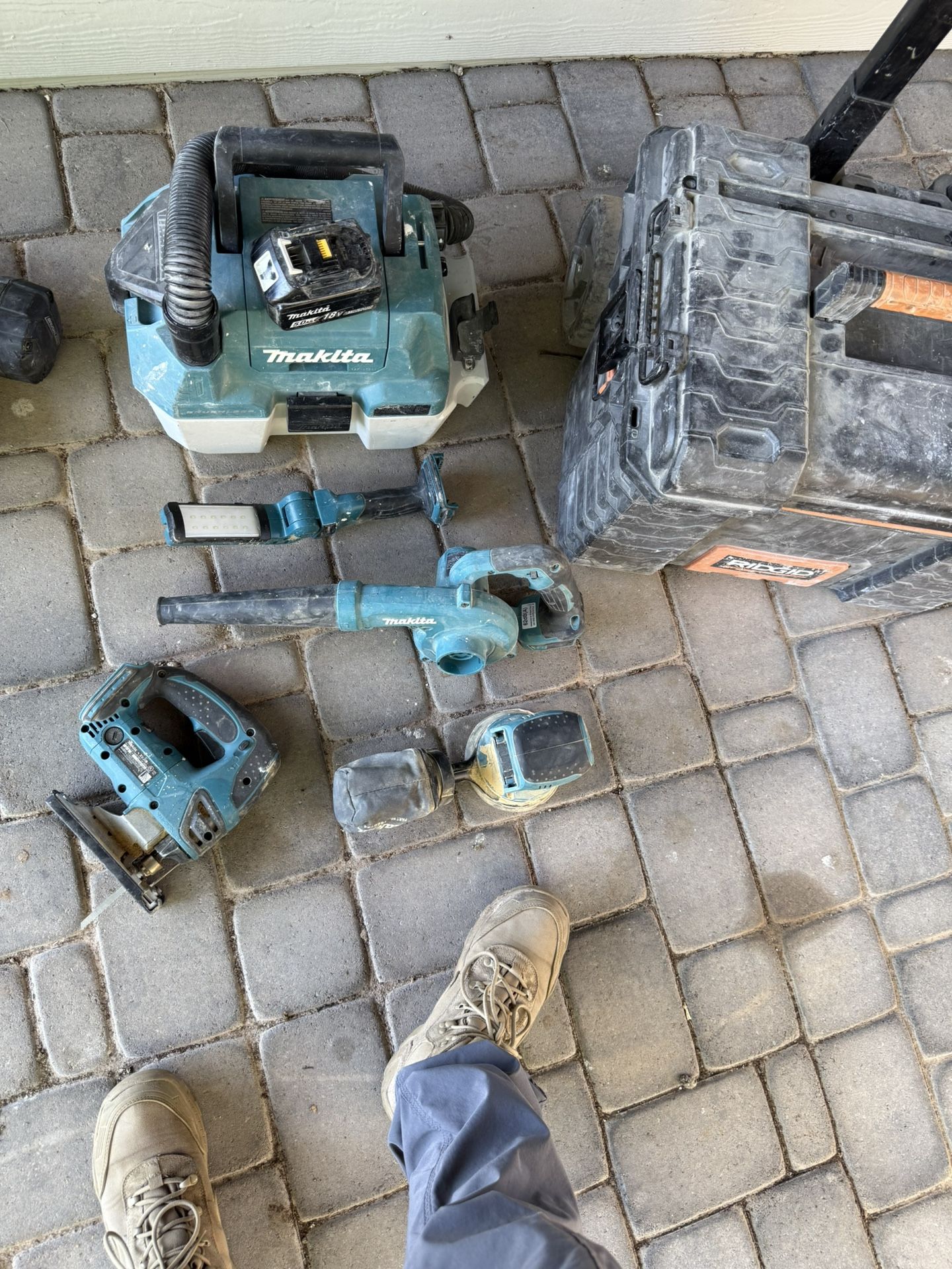 Makita Tools And Rigid Box