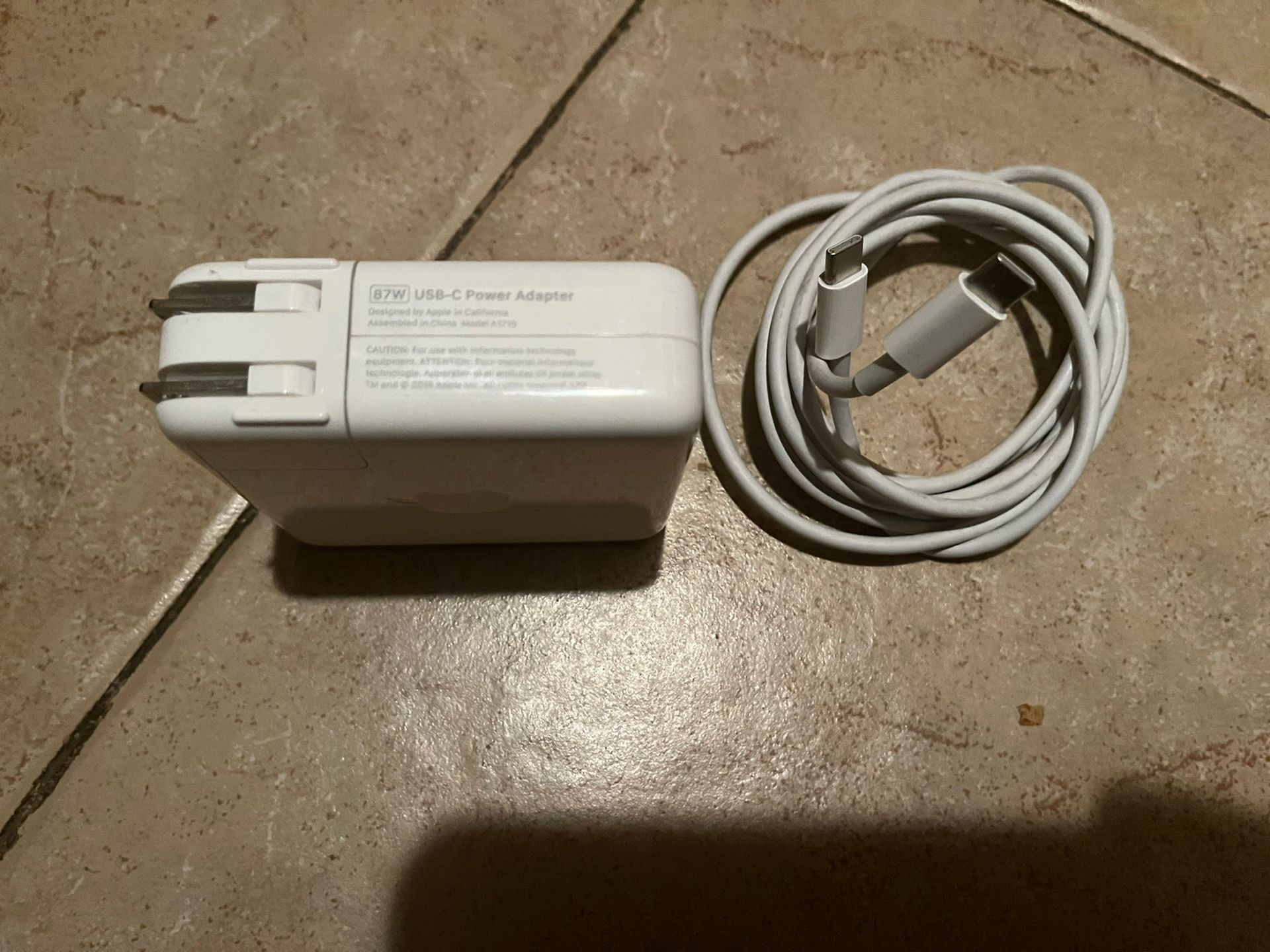 APPLE ORIGINAL 87W USB C CHARGER FOR MACBOOK PRO 13” 15” OR 16