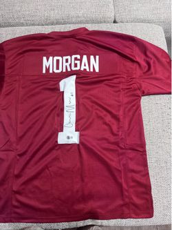 Cederian Morgan Signed Autograph Custom Jersey- Beckett Coa-Alabama Crimson Tide