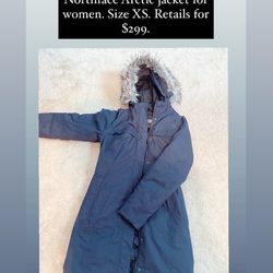 Women’s Arctic Northface Parka Size XS Retails For 299