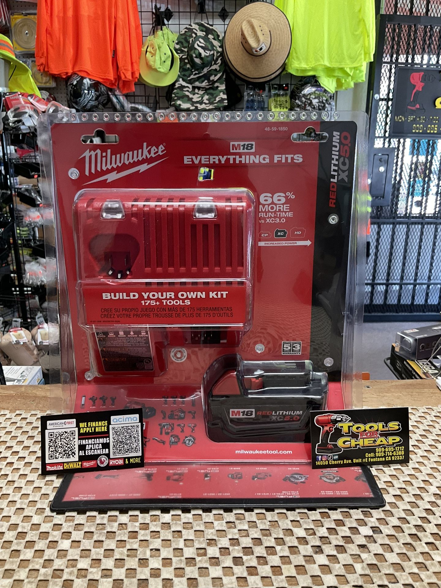 Milwaukee M18 18-Volt Lithium-Ion XC Starter Kit with One 5.0Ah Battery and Charger