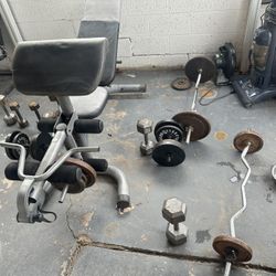 Weights And Bench For Sale