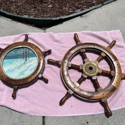 Decorative Sailboat Wheels ($50 Both, One Is Real)