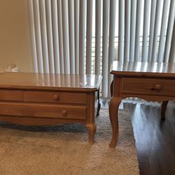 Coffee table set with side table