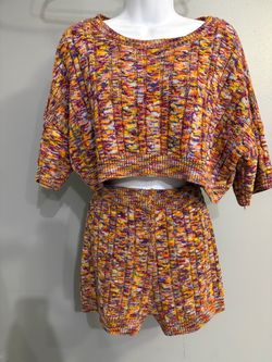 Short set sweater med